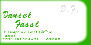 daniel fassl business card